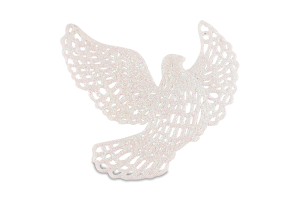 Підвіска Голуб Блиск пластик 12см 0303-3