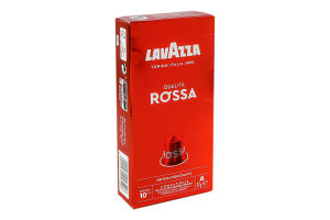 Кофе натуральный жареный молотый в капсулах Qualita Rossa Lavazza к/у 57г