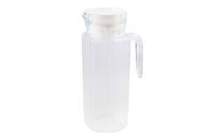 Глечик 1л скло з кришкою