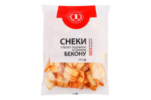 Снеки з пелет пшеничні зі смаком бекону ТМ "1" м/у 70г