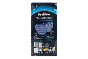 Трусики-подгузники для мальчиков от 13лет ночные 48-60кг Teen DryNites Huggies 9шт
