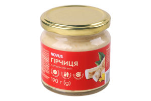 Горчица с хреном Пикант Novus с/б 190г