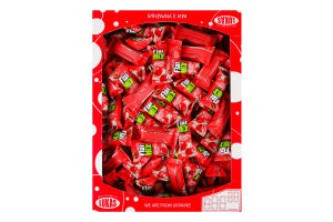 Цукерки глазуровані кондитерською глазур'ю з желейно-збивним корпусом зі смаком вишневого чізкейку Flaimix Lukas кг