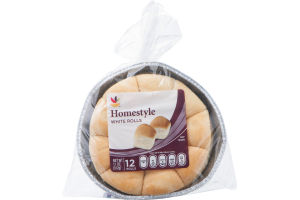 Ahold Homestyle White Rolls - 12 CT