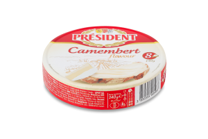 Сыр плавленый 35% Cheddar President к/у 8х17.5г