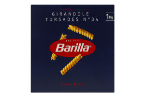 Изделия макаронные из твердых сортов пшеницы Джирандоле Торсадес №34 Barilla к/у 1кг