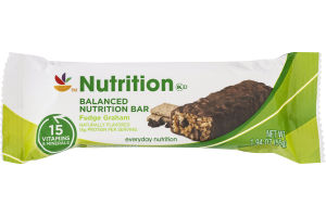 Ahold Nutrition Balanced Nutrition Bar Fudge Graham