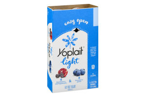 Yoplait Light Fat Free Yogurt Blackberry Pomegranate & Blueberry Patch