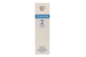 Шкарпетки жіночі Conte elegant Tension 20den 23-25 bronz 2пари