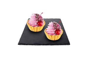 Тістечко Кошик з білковим смородиновим кремом