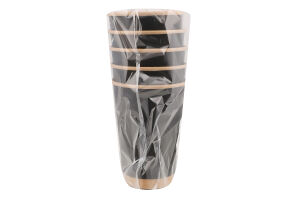 Стакан паперовий чорний крафт 320мл 5шт Кантрі Трейд Компані