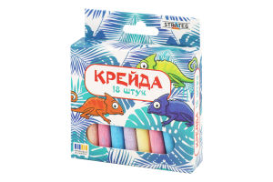 Крейда кольорова маленька кругла 18шт Strateg