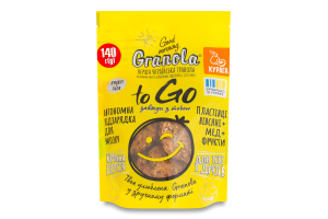 Сніданок сухий запечений Гранола з курагою To go Good morning, Granola д/п 140г
