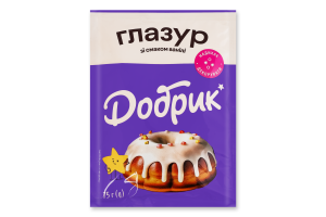 Глазурь со вкусом ванили Добрик м/у 75г