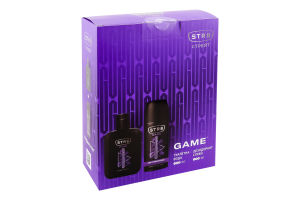 Набір подарунковий Game Туалетна вода 100мл+Дезодорант 150мл спрей STR8