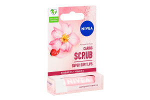 Скраб-бальзам для губ с маслом шиповника Nivea 4.8г