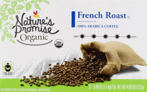 Nature's Promise Organic French Roast Coffee K-Cup Packs Dark Roast - 12 CT