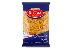 Вироби макаронні з борошна з твердих сортів пшениці Penne ziti rigate №34 Pasta Reggia м/у 500г