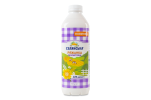 Ряженка 4% безлактозная Селянська п/бут 850г