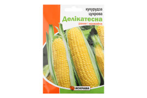 Насіння Кукуруза цукрова Делікатесна пакет гігант 20г Яскрава