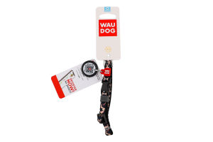 Нашийник д/котів та собак дрібних порід з QR паспортом леопард нейлон пластиковий фастекс р.XS 10мм L20-30см WauDog