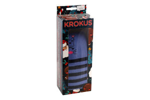 Колготи дитячі Котик з короною сині махрові р.14 Krokus