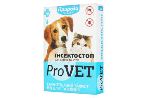Препарат для собак и кошек Инсектостоп ProVet Природа 6шт
