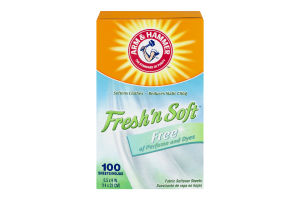 Arm & Hammer Fresh 'n Soft Fabric Softener Sheets - 100 CT