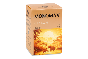 Чай чорний цейлонський листовий Цейлон Monomax в/с к/у 90г