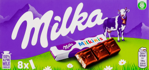 Шоколад молочний з молочною начинкою Milkinis Milka к/у 87.5г