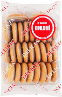 Печенье сдобное сбивное в молочной глазури со вкусом вишни Делиция Delicia кг