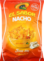 Чипсы кукурузные со вкусом барбекю Nacho El Sabor м/у 100г