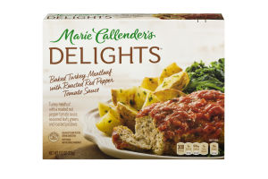 Marie Callender's Delights Baked Turkey Meatloaf with Roasted Red Pepper Tomato Sauce