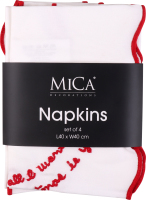 Набір серветок д/столу текстиль 40*40см 4шт 985768