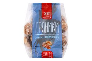 Пряники з начинкою Зі згущеним молоком Хіт продукт м/у 350г