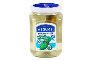 Розсіл огірковий з солоним огірком пастеризований Ніжин с/б 300мл
