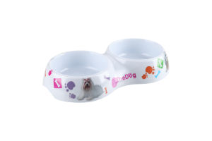 Н-р мисок д/собак 2х100мл мел підставк 26х13,5х4,5