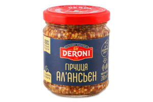 Гірчиця стерилізована А Л'ансьєн Deroni с/б 200г