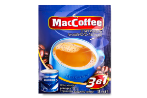 Напиток кофейный растворимый с ароматом сгущенного молока 3в1 MacCoffee м/у 18г
