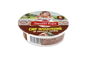 Сыр плавленый 50% пастообразный со вкусом грибов Звени Гора ст 90г