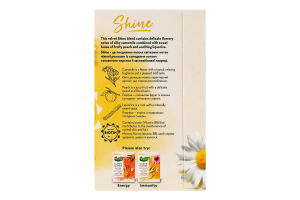 Чай фруктово-травяной ароматизированный с добавленным биотином Ромашка-персик Shine Super blends Pickwick к/у 15х1.5г