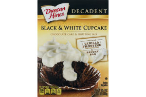 Duncan Hines Decadent Black & White Chocolate Cake & Frosting Mix