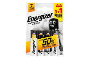 Батарейка AA 1.5V LR6 Alkaline Power Energizer 4шт