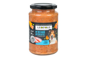 Корм д/собак М'ясний делікатес Преміум беззерновий з птицею та овочами 400г твіст/б Леопольд