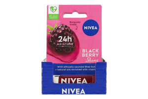 Бальзам-уход для губ Ежевичное сияние Nivea 4.8г