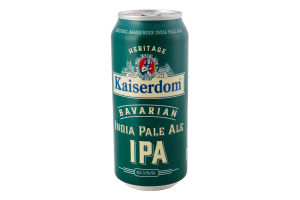 Пиво 440мл 5.1% светлое нефильтрованное неосветленное пастеризованное Bavarian Pale Ale IPA Kaiserdom ж/б