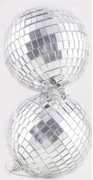Н-р прикрас ялинкових Дискокуля срібляста 10см 2шт