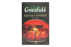 Чай черный байховый листовой Kenyan Sunrise Greenfield к/у 100г
