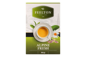 Чай Alpine Fresh зелений крупнолистовий 80г Feelton