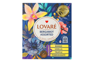 Чай черный Бергамот Ассорти Lovare к/у 32х2г